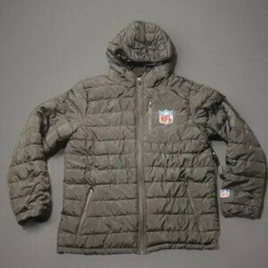 NFL On-Field Winter Puffer Jacket Coat Black Men Size Medium Team Apparel NWT